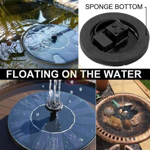 Solar Floating Fountain Pump with Multiple Spray Patterns and 6 Nozzles