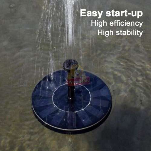 Solar Floating Fountain Pump with Multiple Spray Patterns and 6 Nozzles