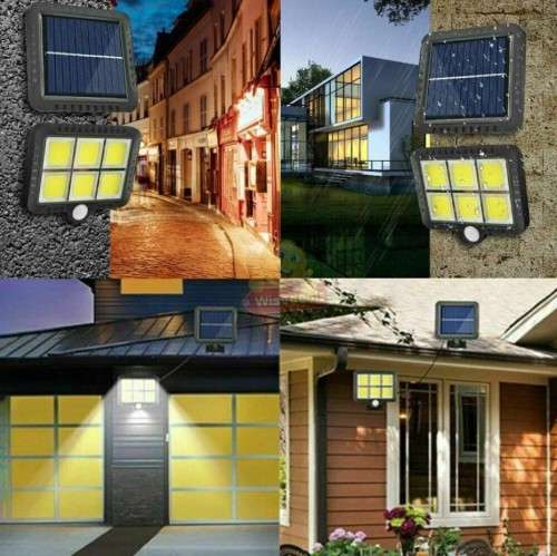 120 LED  6 COB Split Solar Wall Light for Indoor and Outdoor use