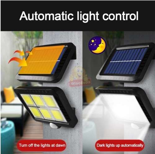 120 LED  6 COB Split Solar Wall Light for Indoor and Outdoor use