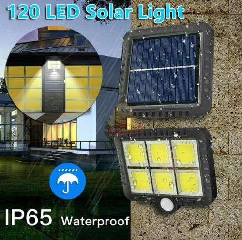 120 LED  6 COB Split Solar Wall Light for Indoor and Outdoor use