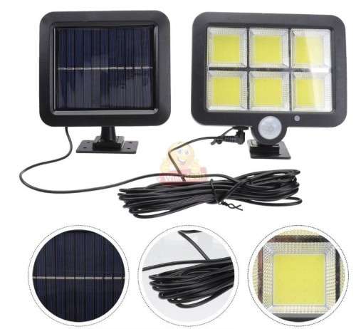120 LED  6 COB Split Solar Wall Light for Indoor and Outdoor use