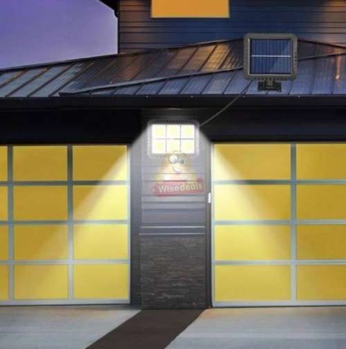 120 LED  6 COB Split Solar Wall Light for Indoor and Outdoor use