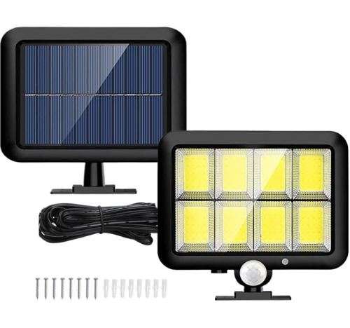 160 LED 8 COB Split Solar Wall Light