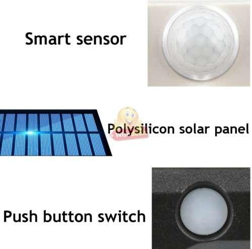 160 LED 8 COB Split Solar Wall Light