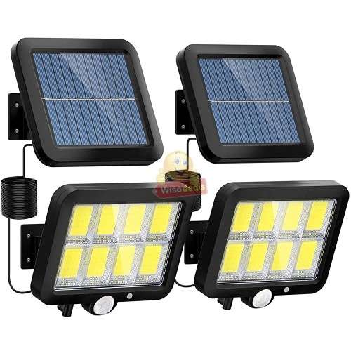 160 LED 8 COB Split Solar Wall Light