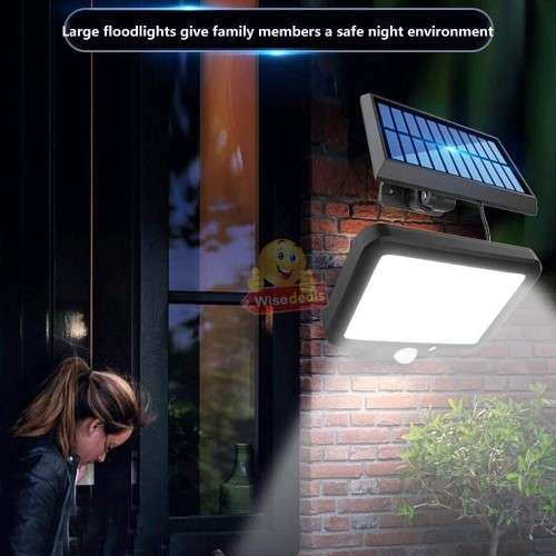 160 LED 8 COB Split Solar Wall Light
