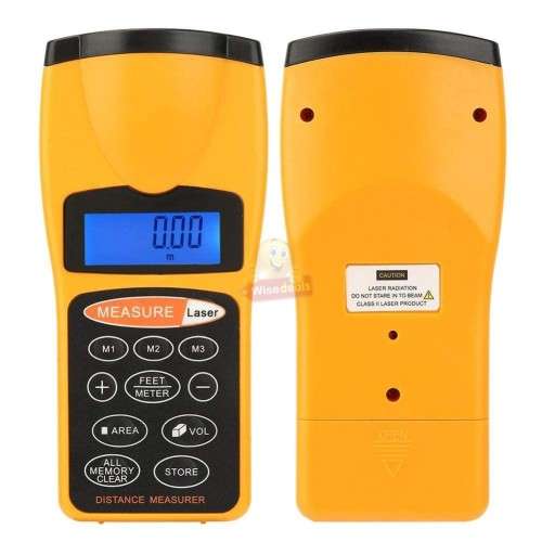 Ultrasonic Digital Distance Meter Laser pointer
