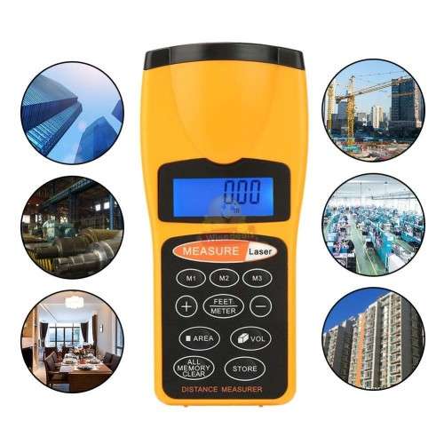 Ultrasonic Digital Distance Meter Laser pointer