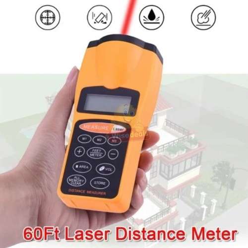Ultrasonic Digital Distance Meter Laser pointer