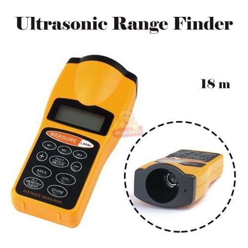 Ultrasonic Digital Distance Meter Laser pointer