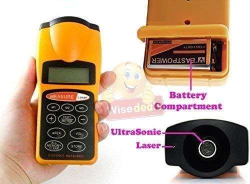 Ultrasonic Digital Distance Meter Laser pointer