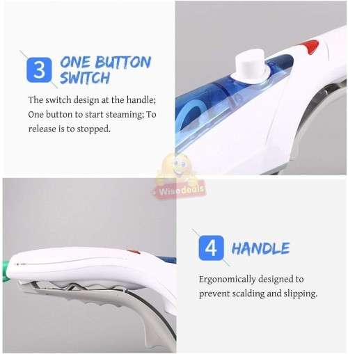 Handheld Portable Travel Ironing Steamer Brush for Clothes