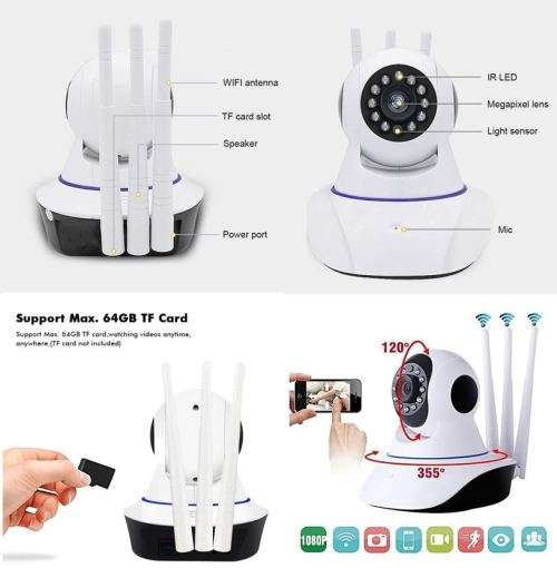 WIFI IP Smart Camera, two-way talk, Multi-user Viewing etc