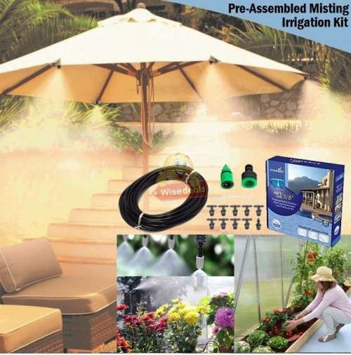 10m Pre-Assembled DIY Misting kit  The perfect way to keep cool this summer!