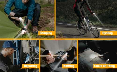 Why holding a flashlight and only have one hand to work use the Glove Light