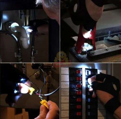 Why holding a flashlight and only have one hand to work use the Glove Light