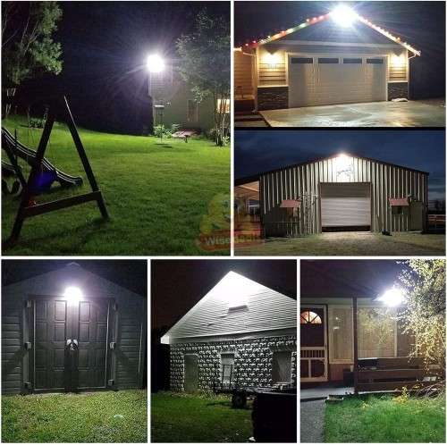 100W LED SOLAR FLOOD LIGHT WITH SOLAR PANEL, 4.5M CABLE AND REMOTE CONTROL- START AT R1 ONLY