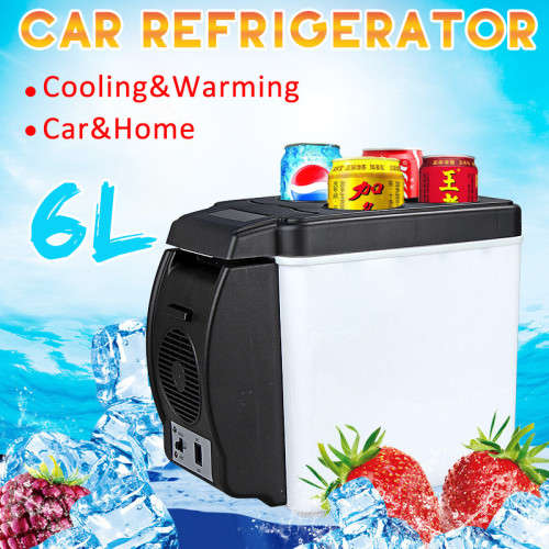 6L PORTABLE CAR FREEZER AND WARMER FOR CAR AND HOUSEHOLD USE, 12V & 220V