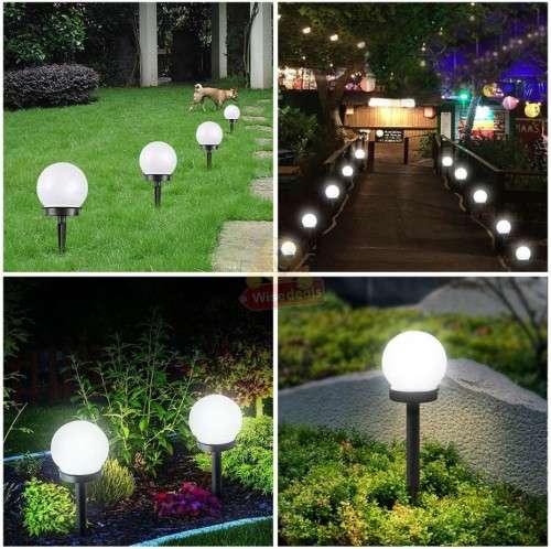 4 PIECE SOLAR LED WATERPROOF LIGHTS, EASY TO INSTALL AND EASY TO USE