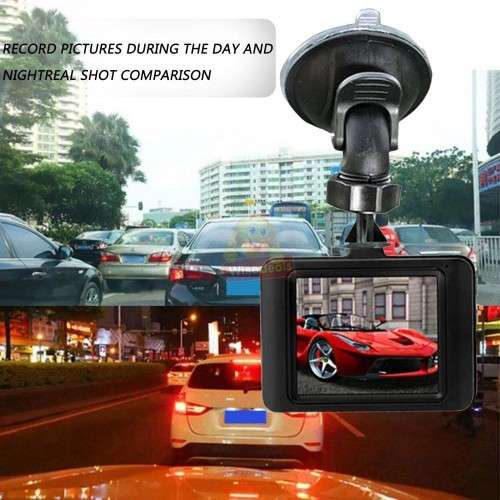 1080P LCD Car DVR Dashcam - Loop Recording, G-Sensor & Support SD Card
