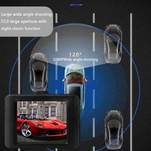 1080P LCD Car DVR Dashcam - Loop Recording, G-Sensor & Support SD Card