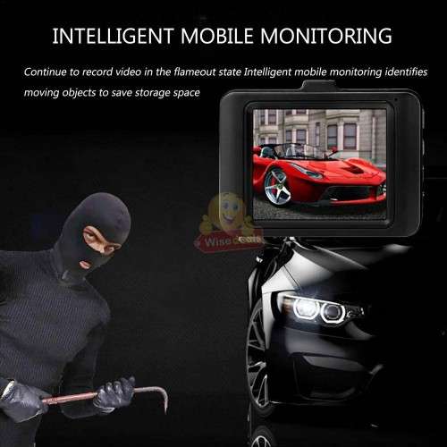 1080P LCD Car DVR Dashcam - Loop Recording, G-Sensor & Support SD Card