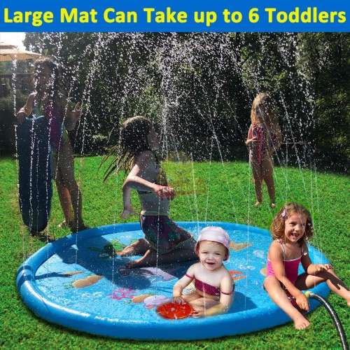 Large Water Jet Spray Mat 170CM X 170CM Available in Blue or Pink