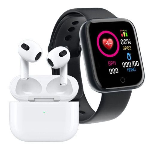 Connection Pack 2-in-1, Heart Rate, Blood Pressure Monitor Smartwatch PLUS iPods