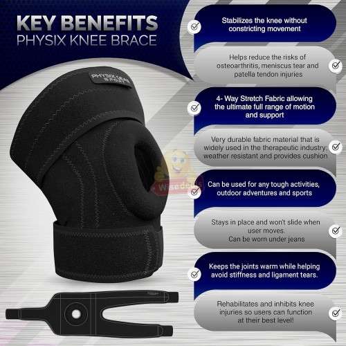 Adjustable one size-fully Knee Support, Non-Slip, Pain Relief, Prevent Injury