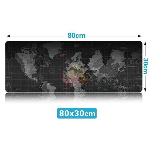 Large Non-Slip Design World Map Mouse Pad  800mm X 300mm