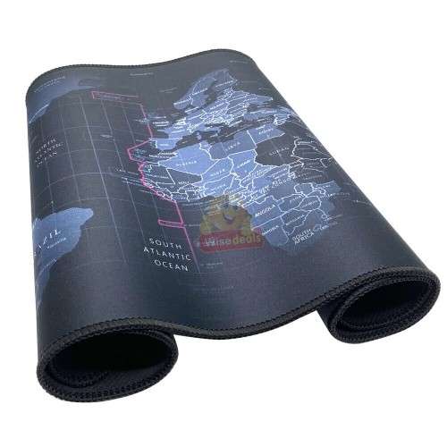 Large Non-Slip Design World Map Mouse Pad  800mm X 300mm