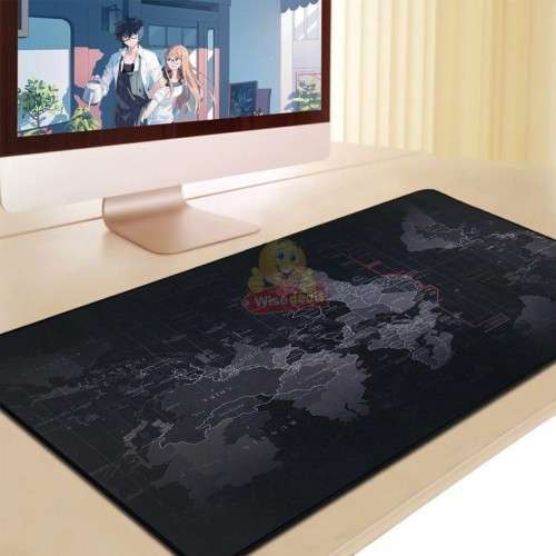 Large Non-Slip Design World Map Mouse Pad  800mm X 300mm