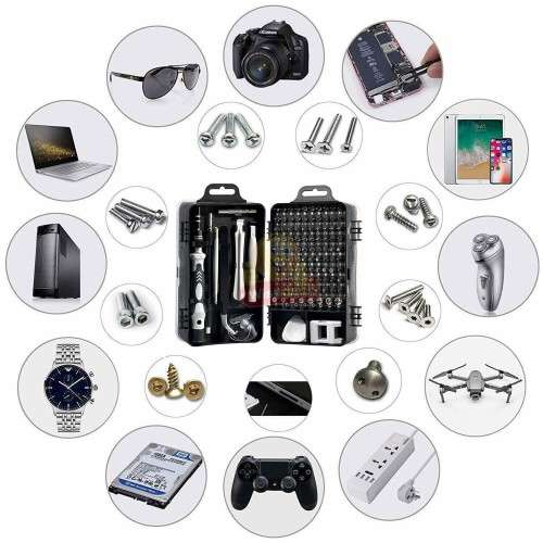 115 in 1 Magnetic chrome-Vanadium Steel Precision Screwdriver Set