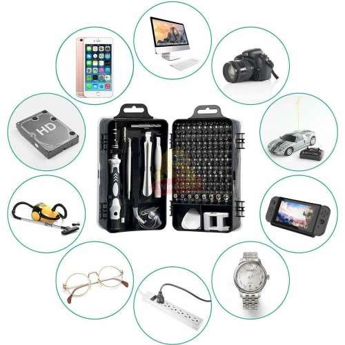 115 in 1 Magnetic chrome-Vanadium Steel Precision Screwdriver Set