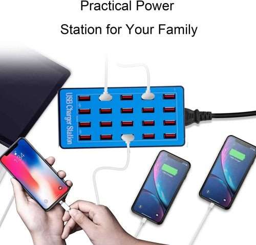 100W 20 PORT USB Intelligent Fast Charging Station