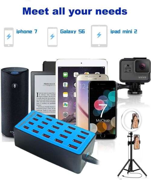 100W 20 PORT USB Intelligent Fast Charging Station