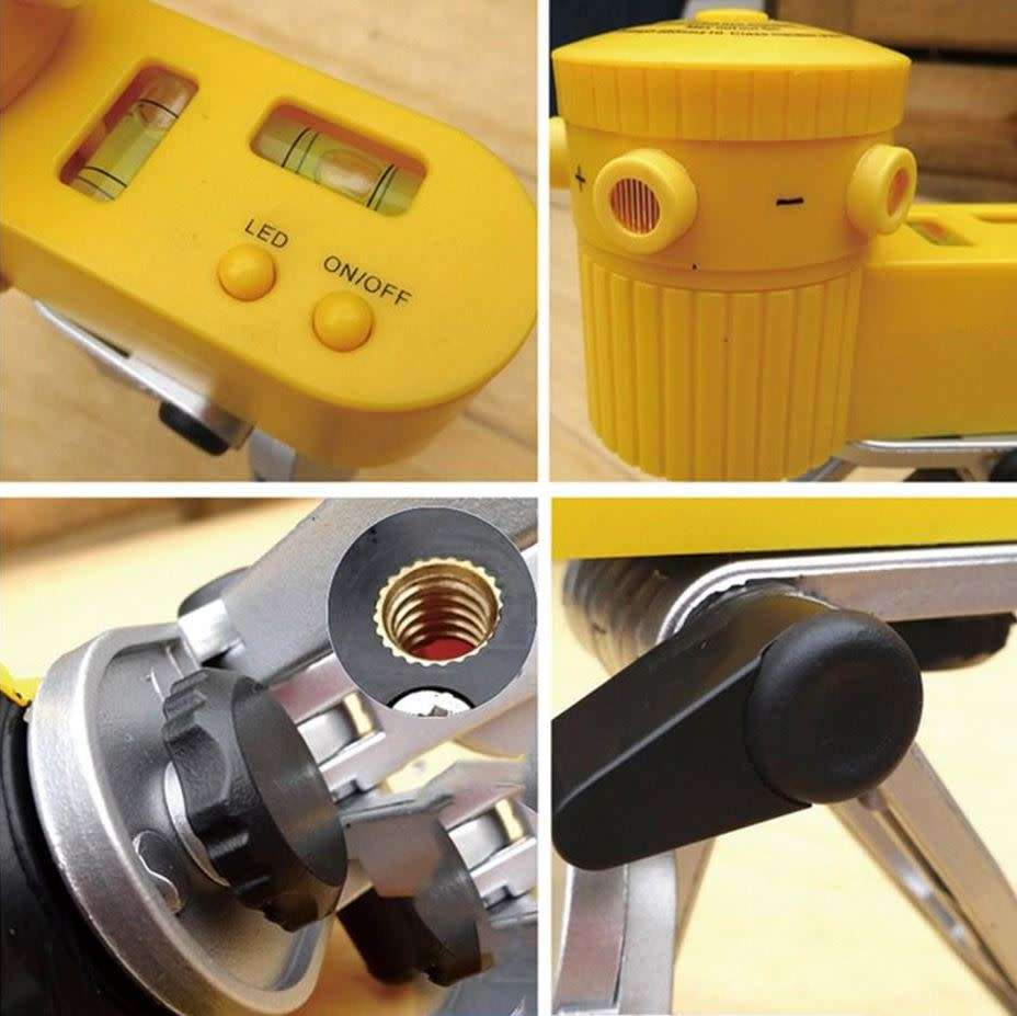 Multifunction Laser Level Tripod with 5 Modes and Measuring Tool