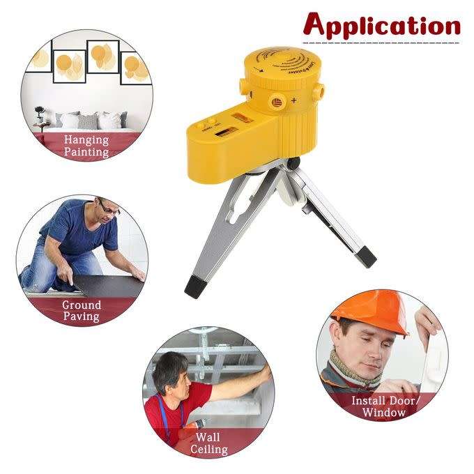 Multifunction Laser Level Tripod with 5 Modes and Measuring Tool