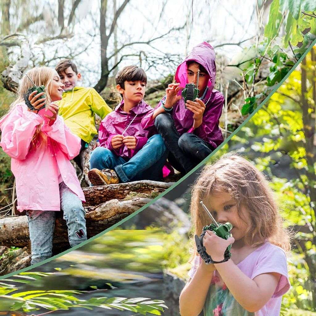 2 Piece Walkie-Talkie Watch, 7-in-1 with Magnifier, Night Light, Secret Capsule, Compass