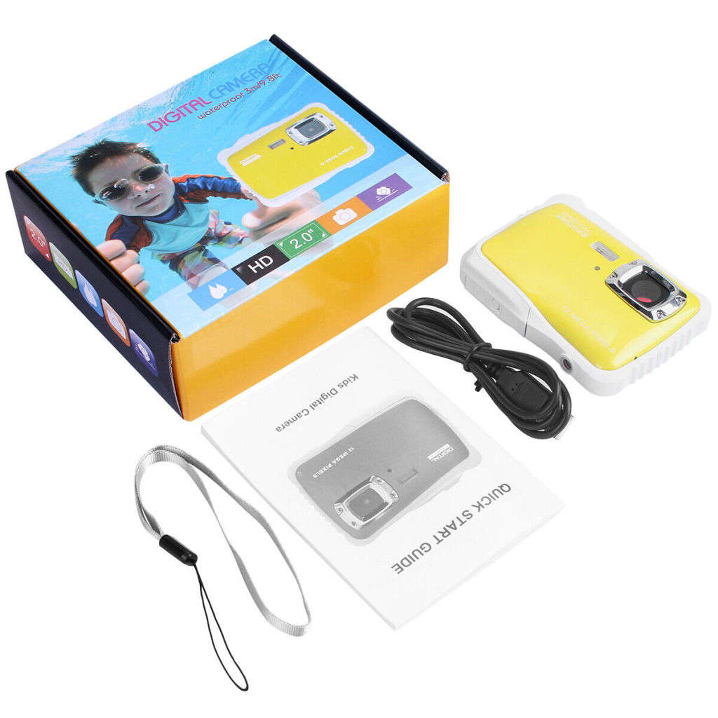 2` Digital Camera for Kids, 12 MP, 8 X Digital Zoom, Take Photos, Make Videos, Support SD Card