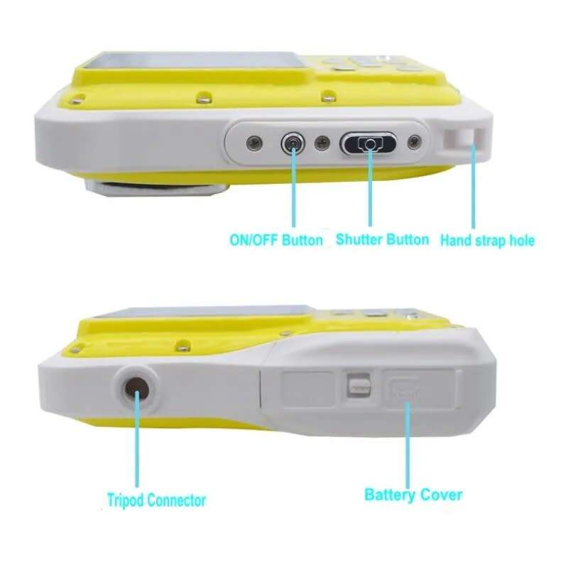 2` Digital Camera for Kids, 12 MP, 8 X Digital Zoom, Take Photos, Make Videos, Support SD Card