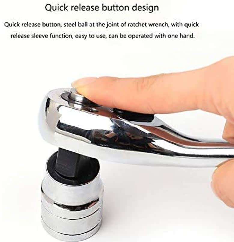 46Pcs Ratchet Torque Wrench Combo Tools Set - START R1 ONLY