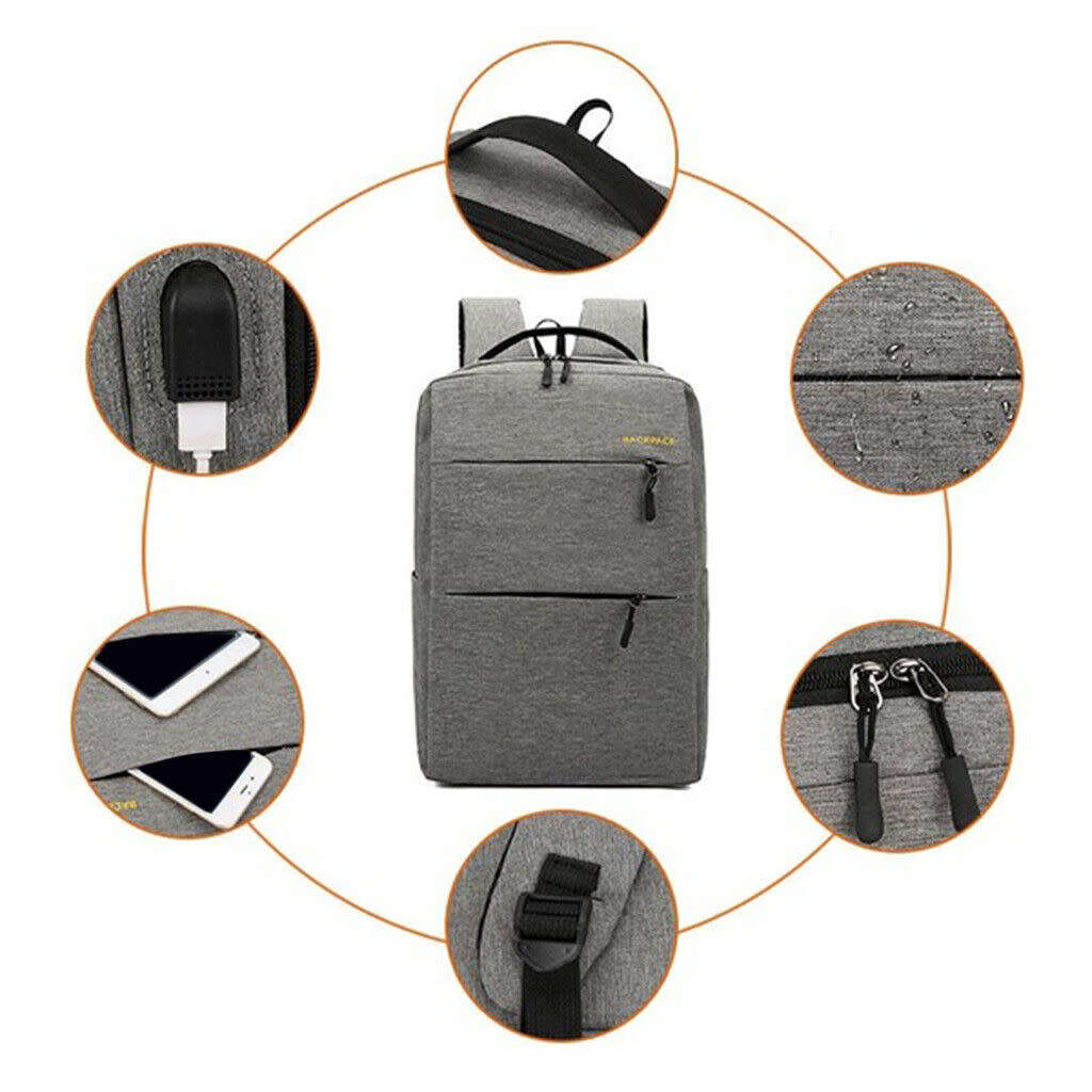 3 Piece Backpack Set, Large Backpack with USB Port and Cable to Charge Devices - START AT R1 ONLY