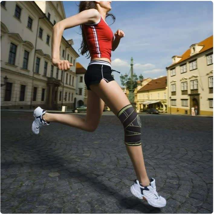 Adjustable Double Strap Knee Brace, Enhanced Blood Circulation and support Knee and Leg Muscles