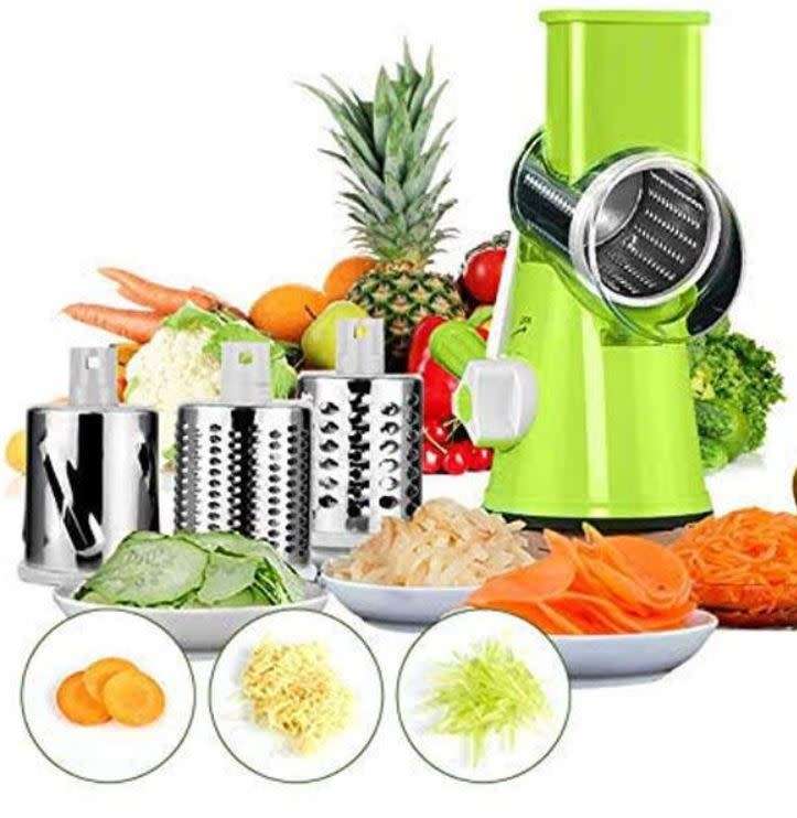 3-in1 Multifunctional Shredder Tabletop Drum Grater with Easily Interchangeable Blades START AT R1
