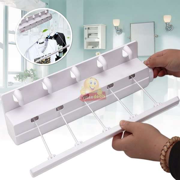 5 Line 3.75m Retractable Clothing Dryer with Automatic Bracket