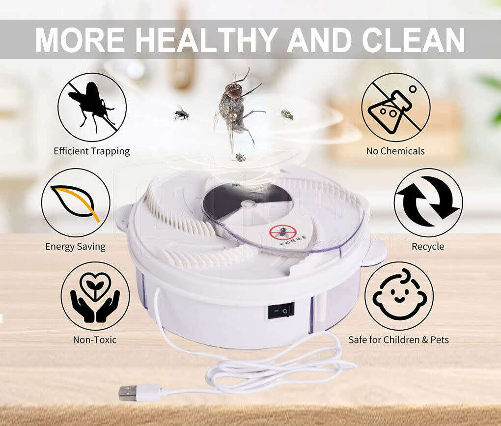 Electric Fly Catcher, Safe, User-Friendly and Easy to Clean
