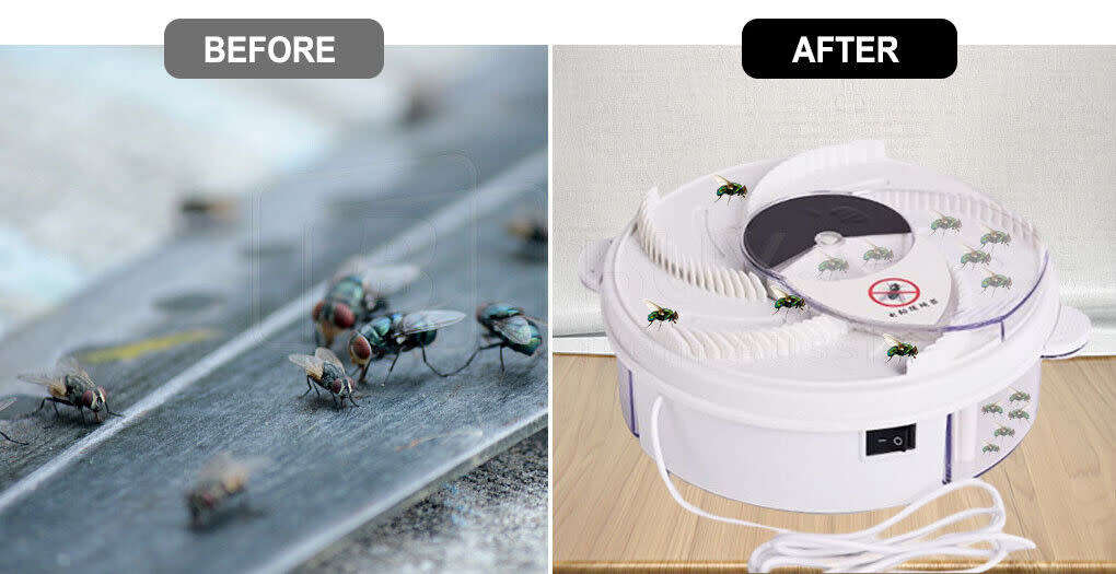 Electric Fly Catcher, Safe, User-Friendly and Easy to Clean