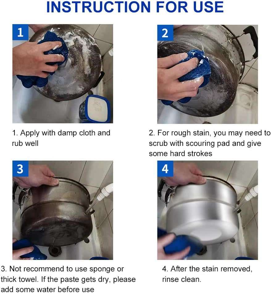 Oven And Cookware Cleaning Paste and for all Aluminium